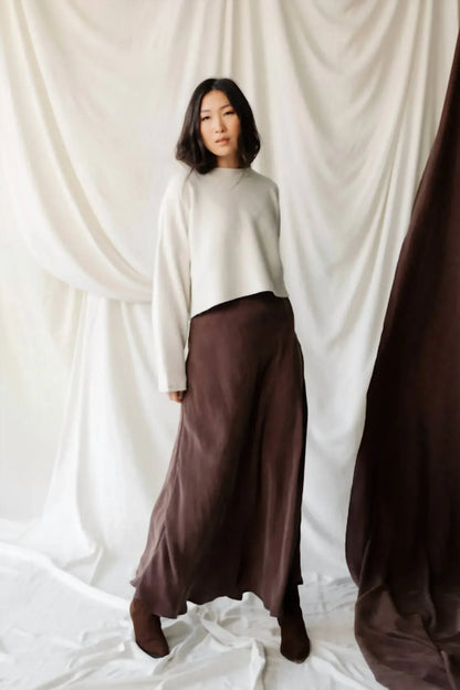 Natalie Busby - Cropped Crew Sweater - Rack Hunt
