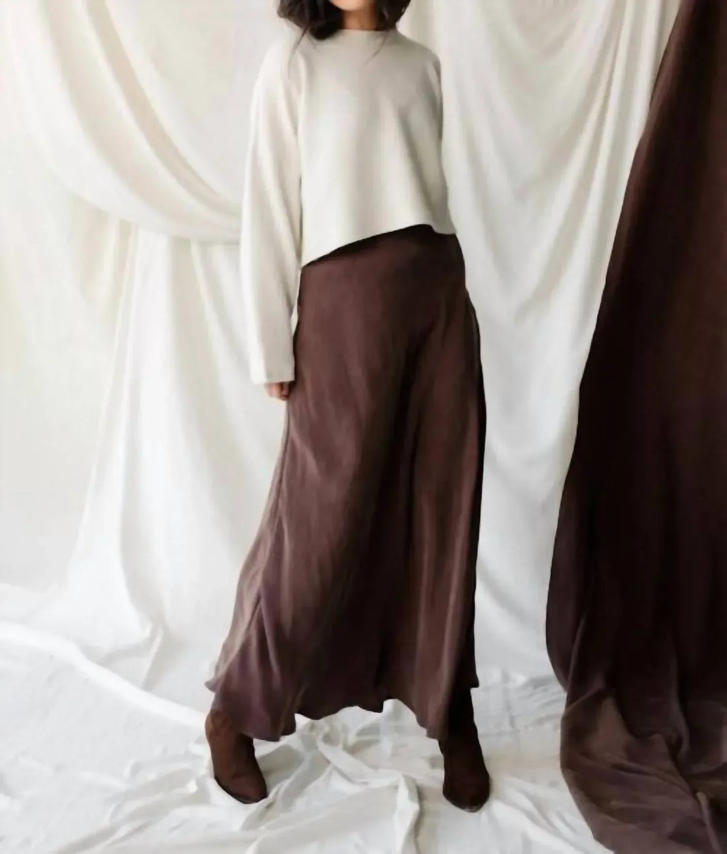 Natalie Busby - Cropped Crew Sweater - Rack Hunt
