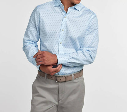 Geometric Print Sport Shirt
