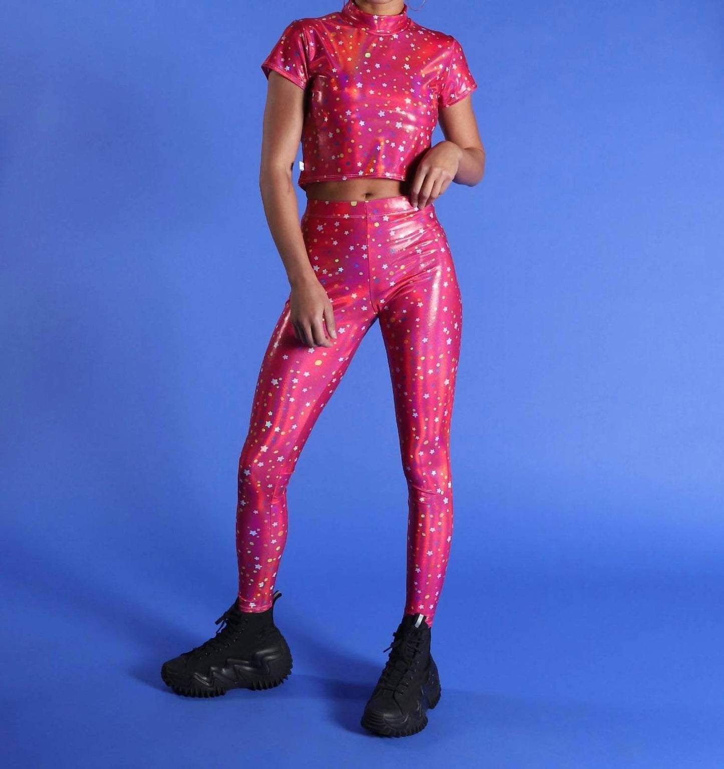 Pretty Snake - Galaxy Holo Crop Tee - Rack Hunt -