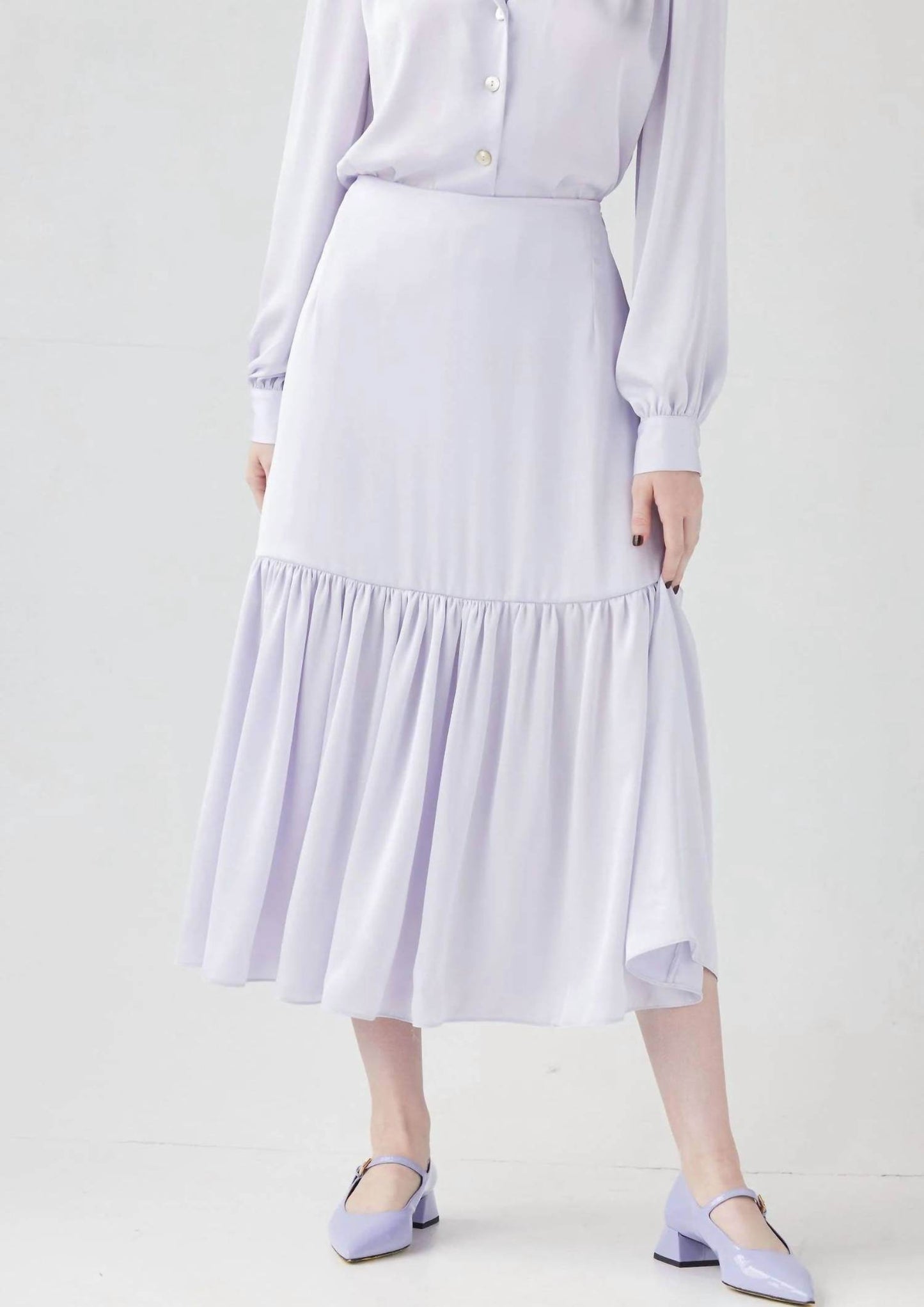 Rose Velvet - Colette Midi Skirt - Rack Hunt -