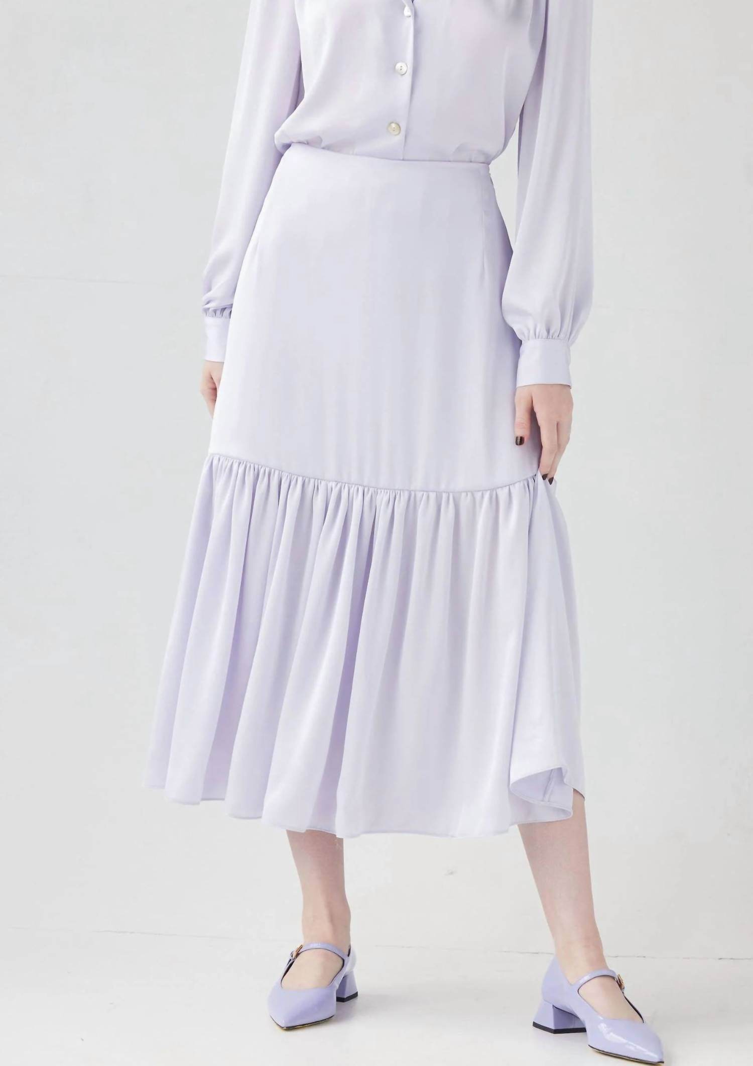 Rose Velvet - Colette Midi Skirt - Rack Hunt -