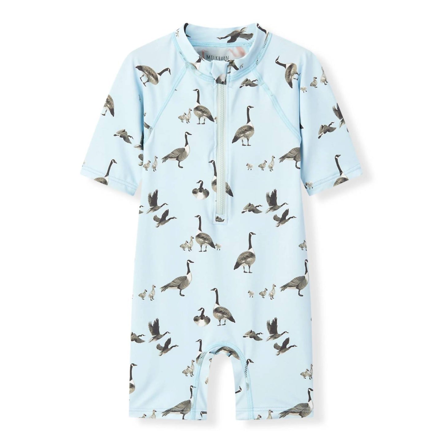 Kid's Goose Zipper Shortall Swimsuit