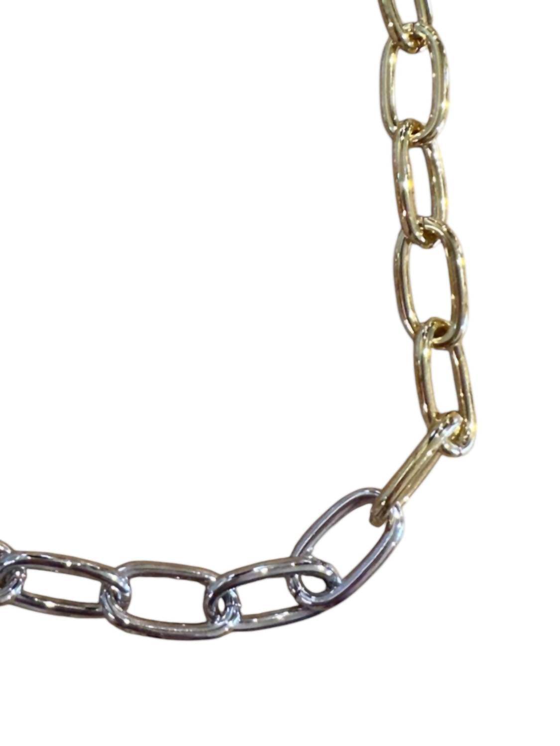 Delfina Delettrez - Women's Two-tone Chain-link Necklace - Rack Hunt -