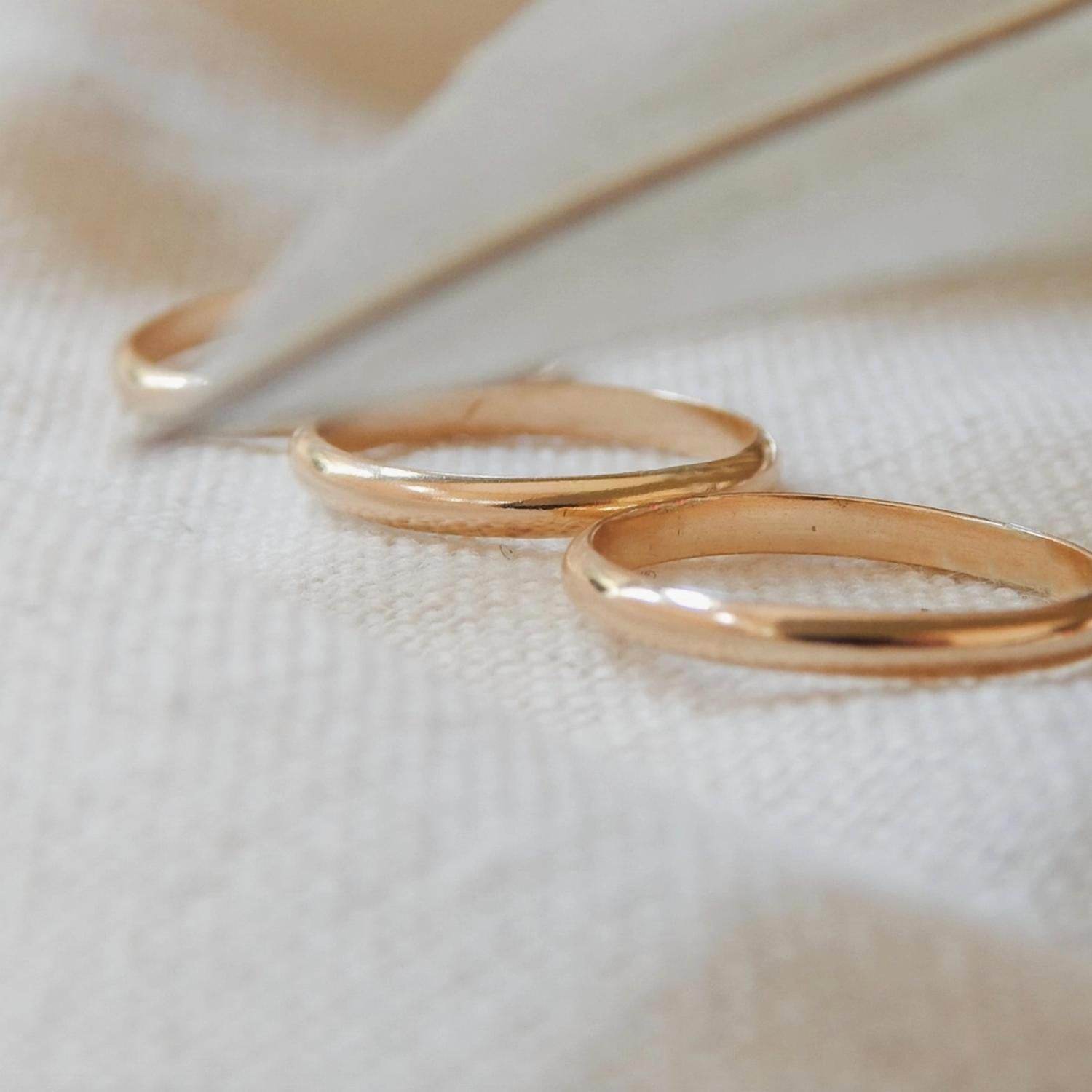 Barberry + Lace - Women's Classic Band Stacking Rings - Rack Hunt -