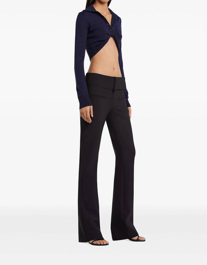 Twist Light Wool Crop Top