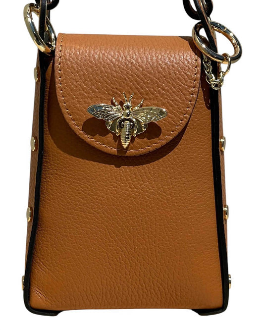 Jijou Capri - Women's Bumblebee Leather Cellphone Case Bag - Rack Hunt -