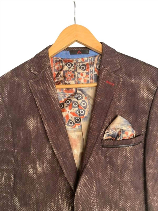 Carlos Amorin - Women Wool & Leather Blazer - Rack Hunt -