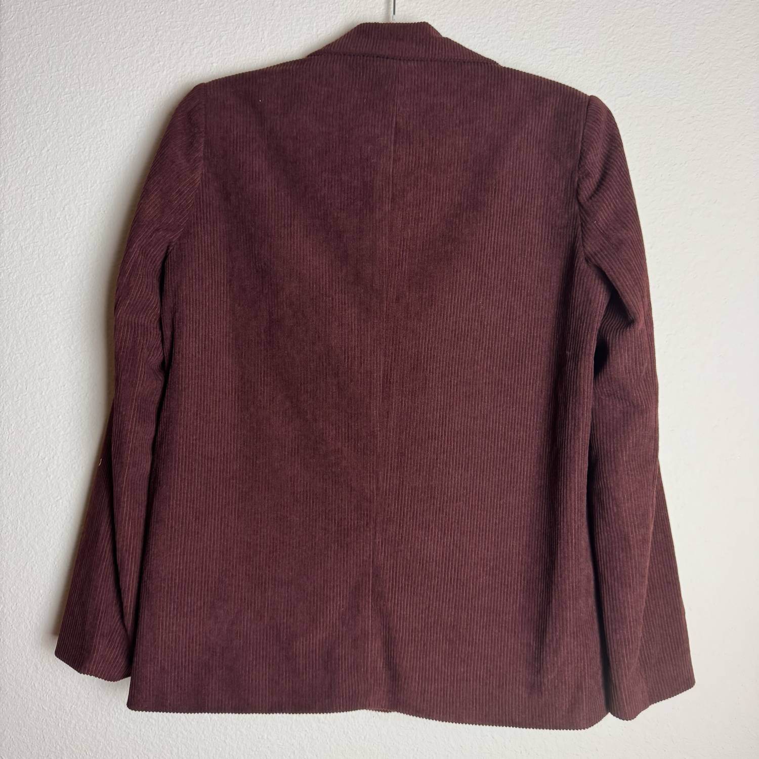 Colorblock - Women's Corduroy Textured Blazer - Rack Hunt -