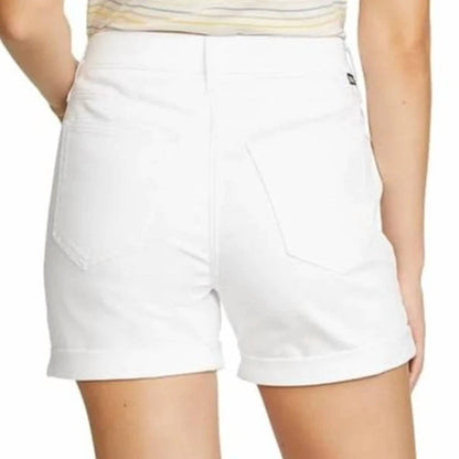 Boyfriend Rolled Relaxed Fit Mid-rise Shorts