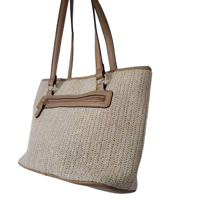 Giani Bernini - Classic Straw Satchel Bag - Rack Hunt