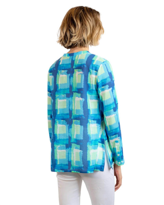 BYLYSE - PRINTED CRINKLE GAUZE BLOUSE - Rack Hunt -