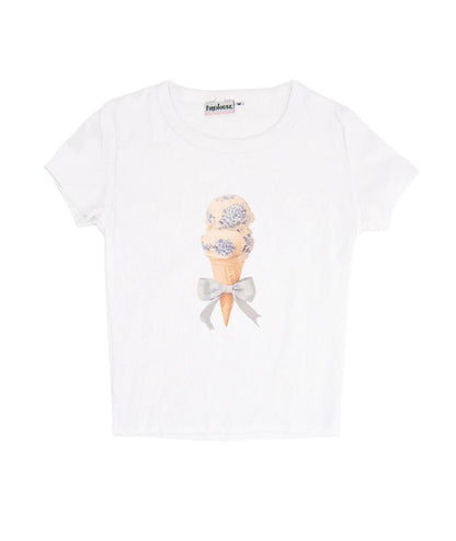 Girls Ice Cream Party Rib Tee