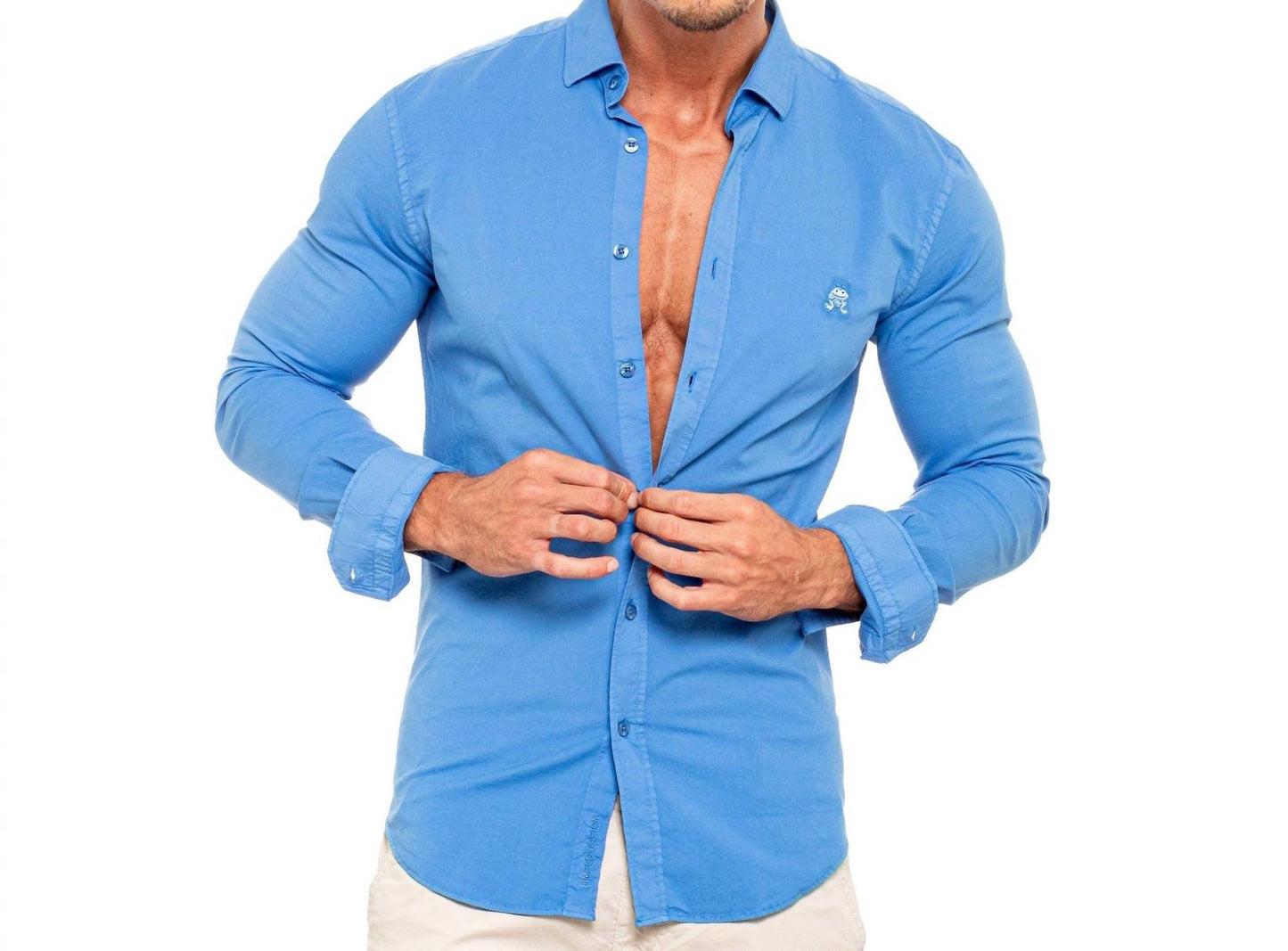 Frog Stretch Button Down Shirt