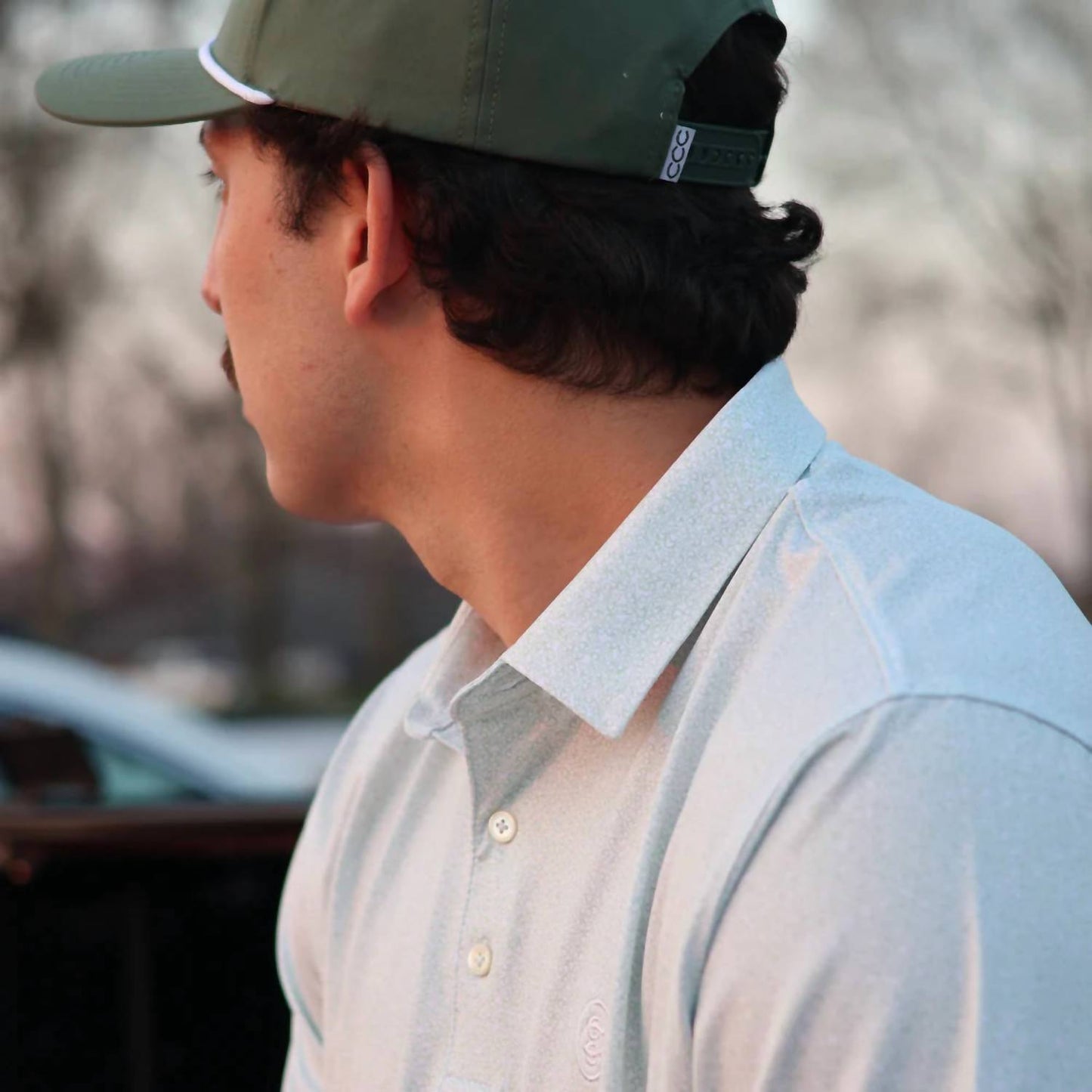 Men's Cowboy Hat Polo Shirt