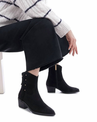 Women's Suede Fringe Ankle Booties