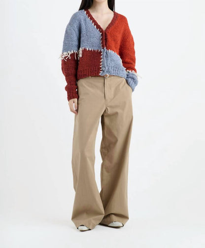 Patchwork Boucle Cardigan