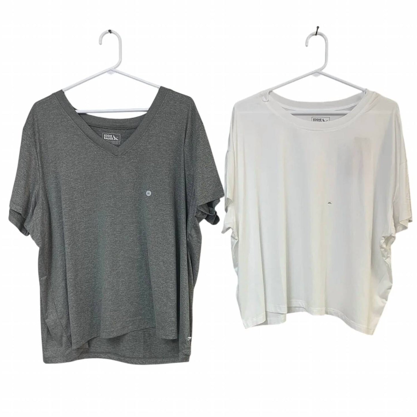 Women's Surreal Travel Crew V-neck Two-piece Tee - Plus