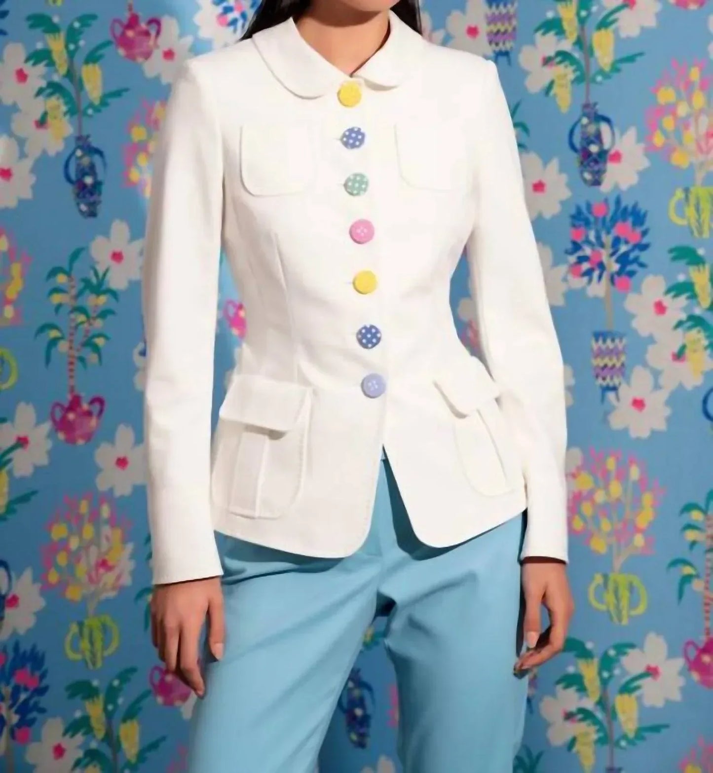 MAISON COMMON - Multi Mini Polka Dot Buttons Jacket - Rack Hunt