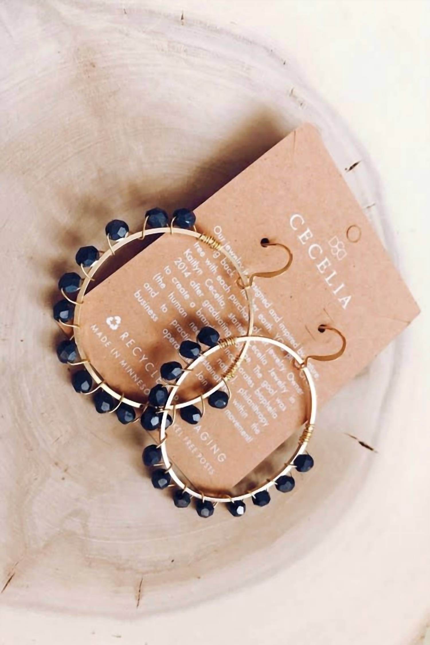 Cecelia Designs - Women's Wire Wrapped Hoop Earrings - Rack Hunt -