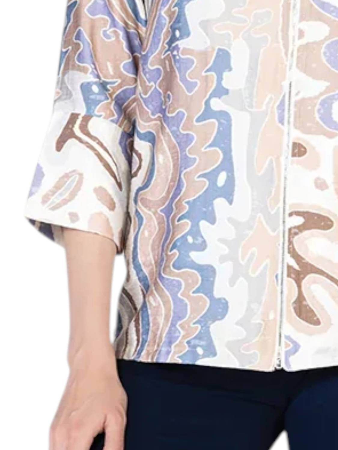 Variations - Cafe Ole Zipper Blouse - Rack Hunt -