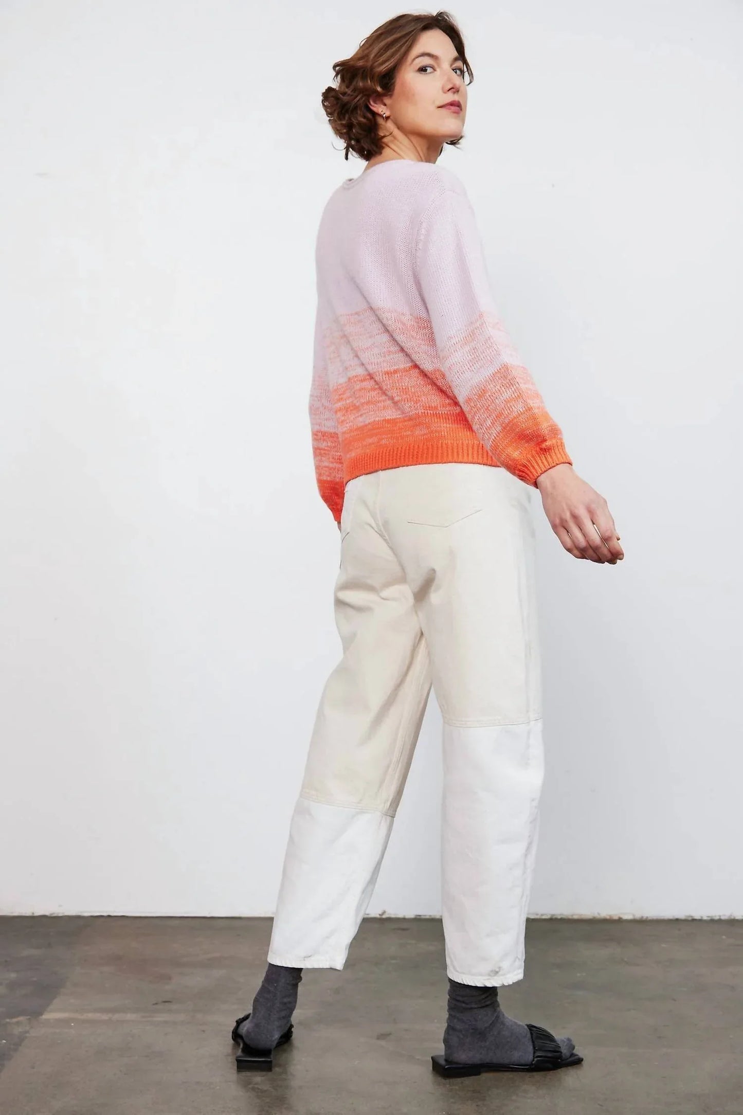 Purple Maroon - Ombre Sweater - side view - Rack Hunt