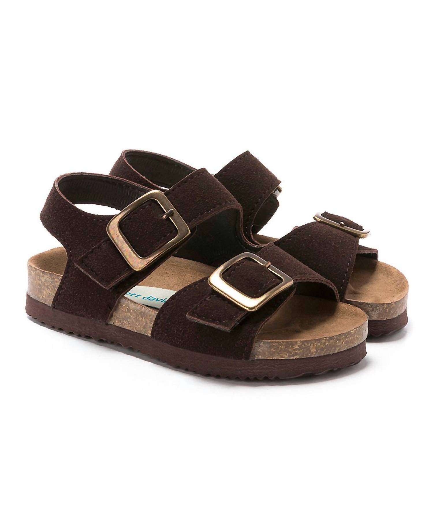 Scott David - Boy's Lil Jack Suede Buckle Sandals - Rack Hunt -