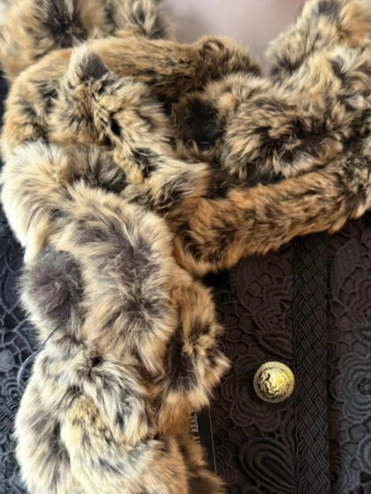 Women's Fur Scarf With Fringes