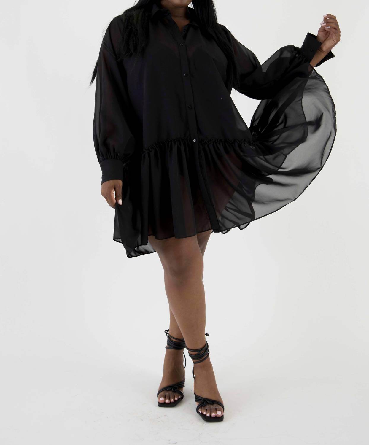 Sante Grace - Poly Chiffon Tunic Dress - Rack Hunt