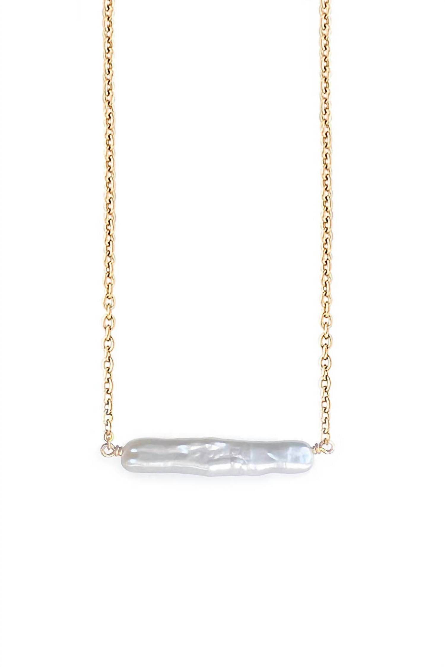 Astor & Orion - Women's Maris Pearl Bar Necklace - Rack Hunt -