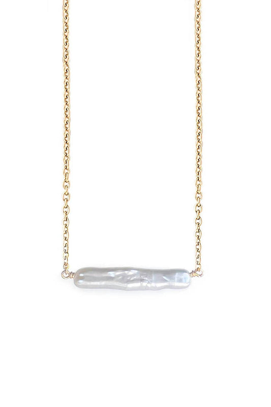Astor & Orion - Women's Maris Pearl Bar Necklace - Rack Hunt -