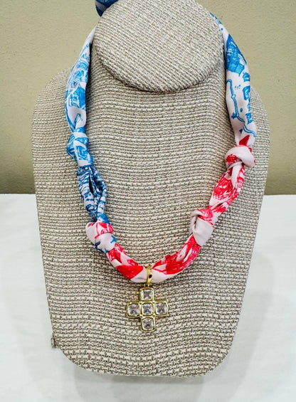 Deep South Originals - Women's Diamond Square Scarf Necklace - Rack Hunt