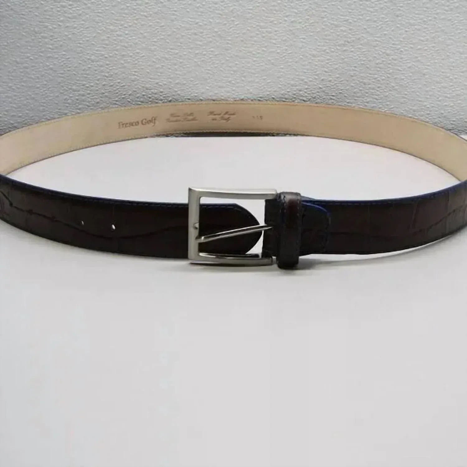 Fresco Golf - Men's Leather Embossed Belt - Rack Hunt