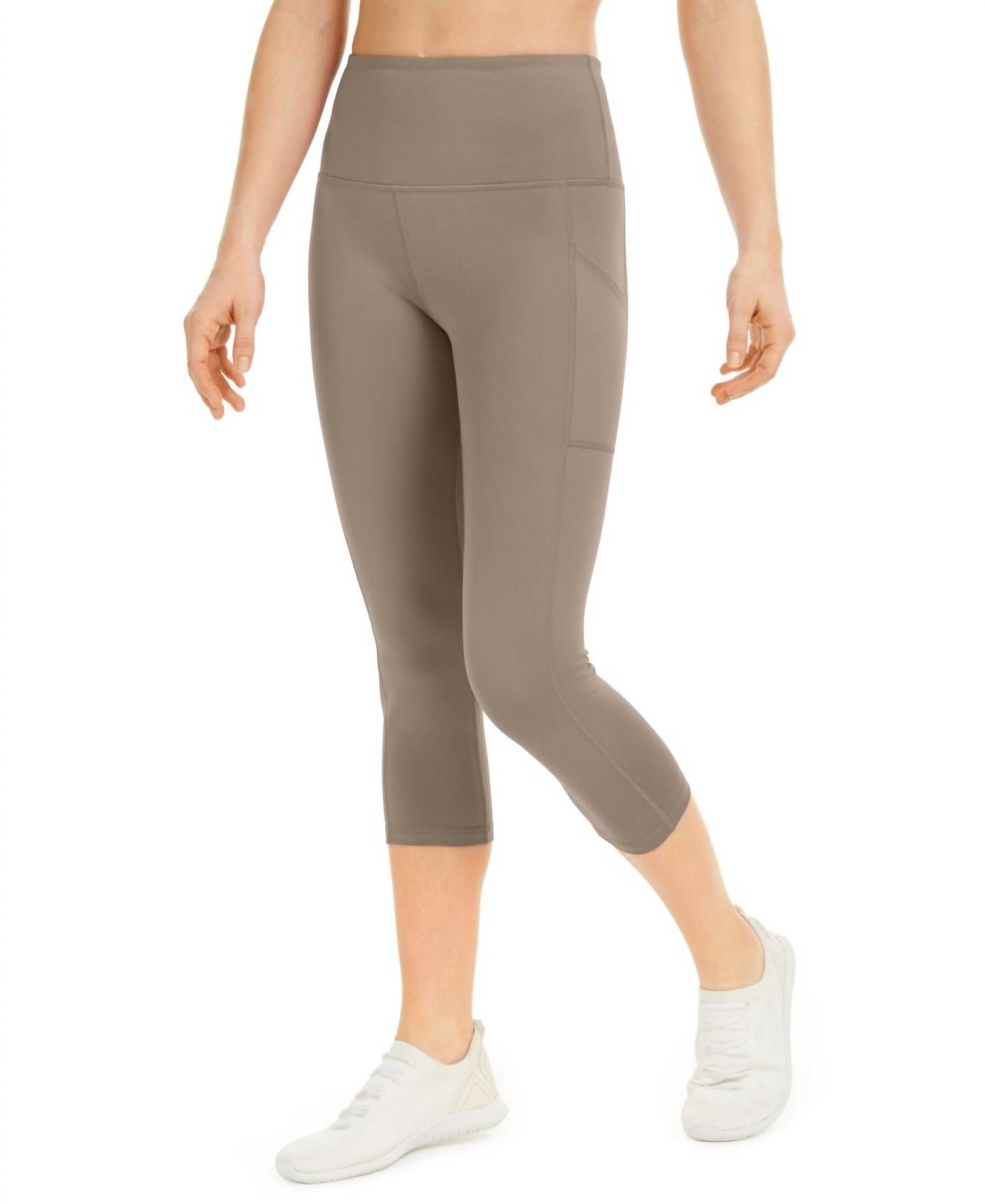 High-Rise Side-Pocket Cropped Leggings
