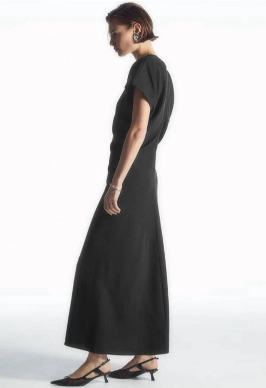 Spiral Seam Maxi Dress