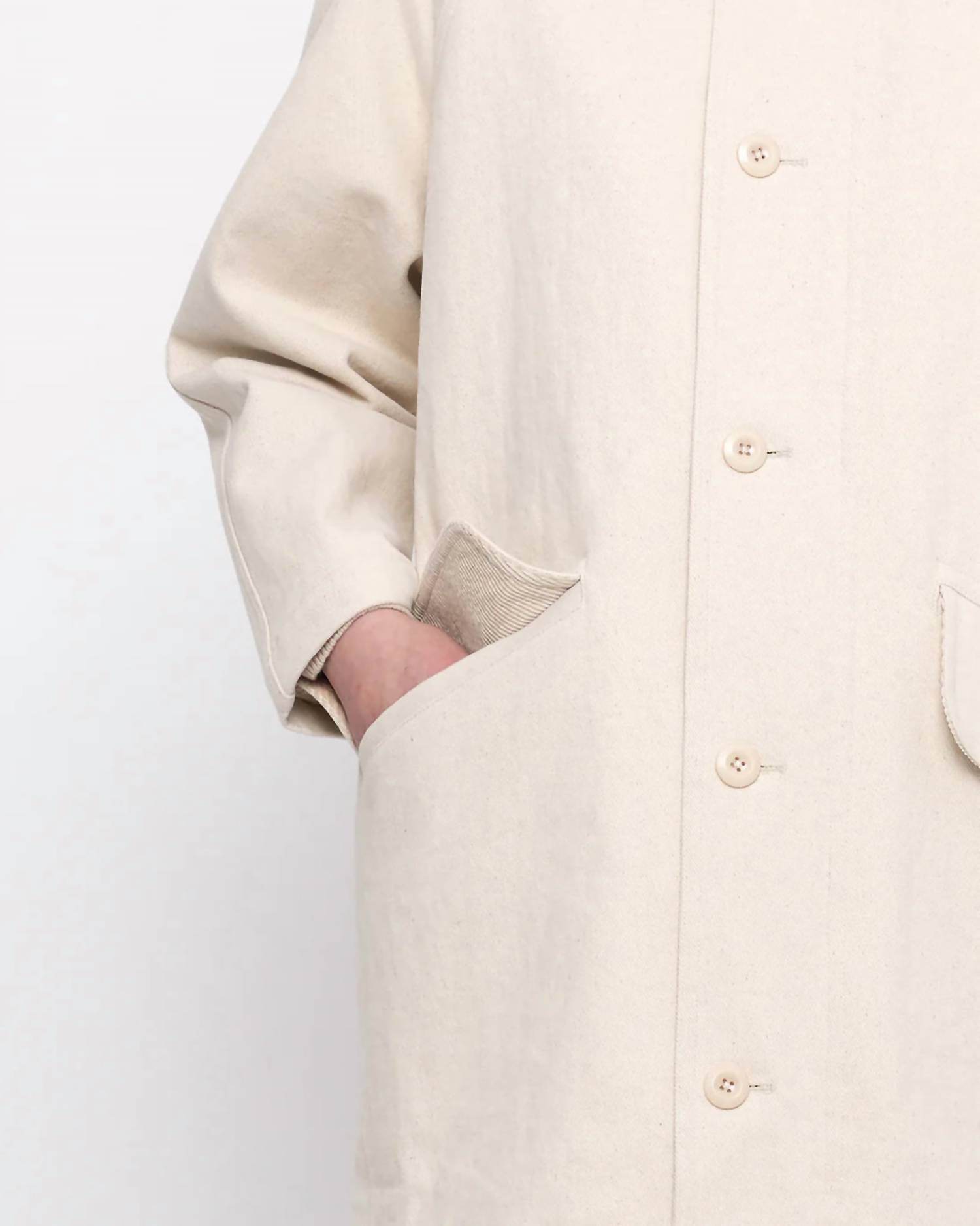 7115 by SZEKI - Mid-length Duster Coat - Rack Hunt