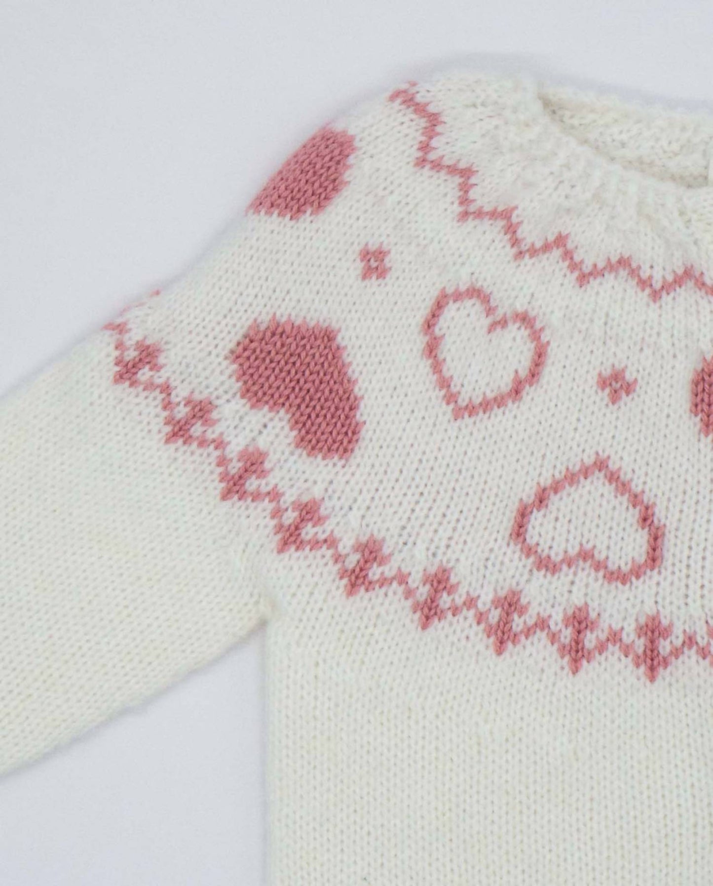 Girl's Heart Knit Cardigan