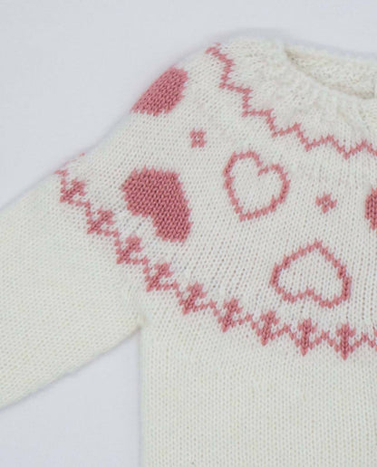 Girl's Heart Knit Cardigan