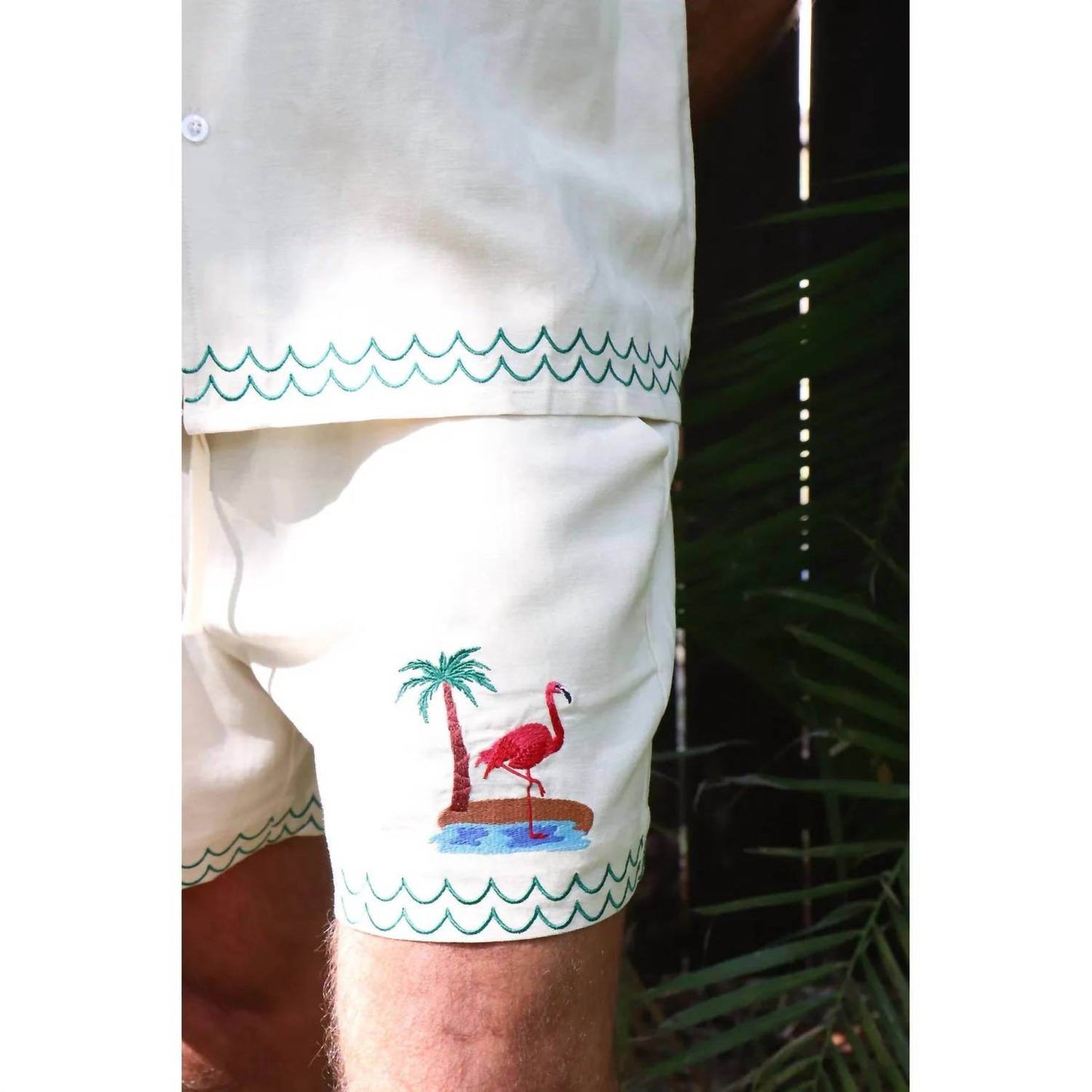 Mavrans - Flamingo Beach Linen Short - Rack Hunt -