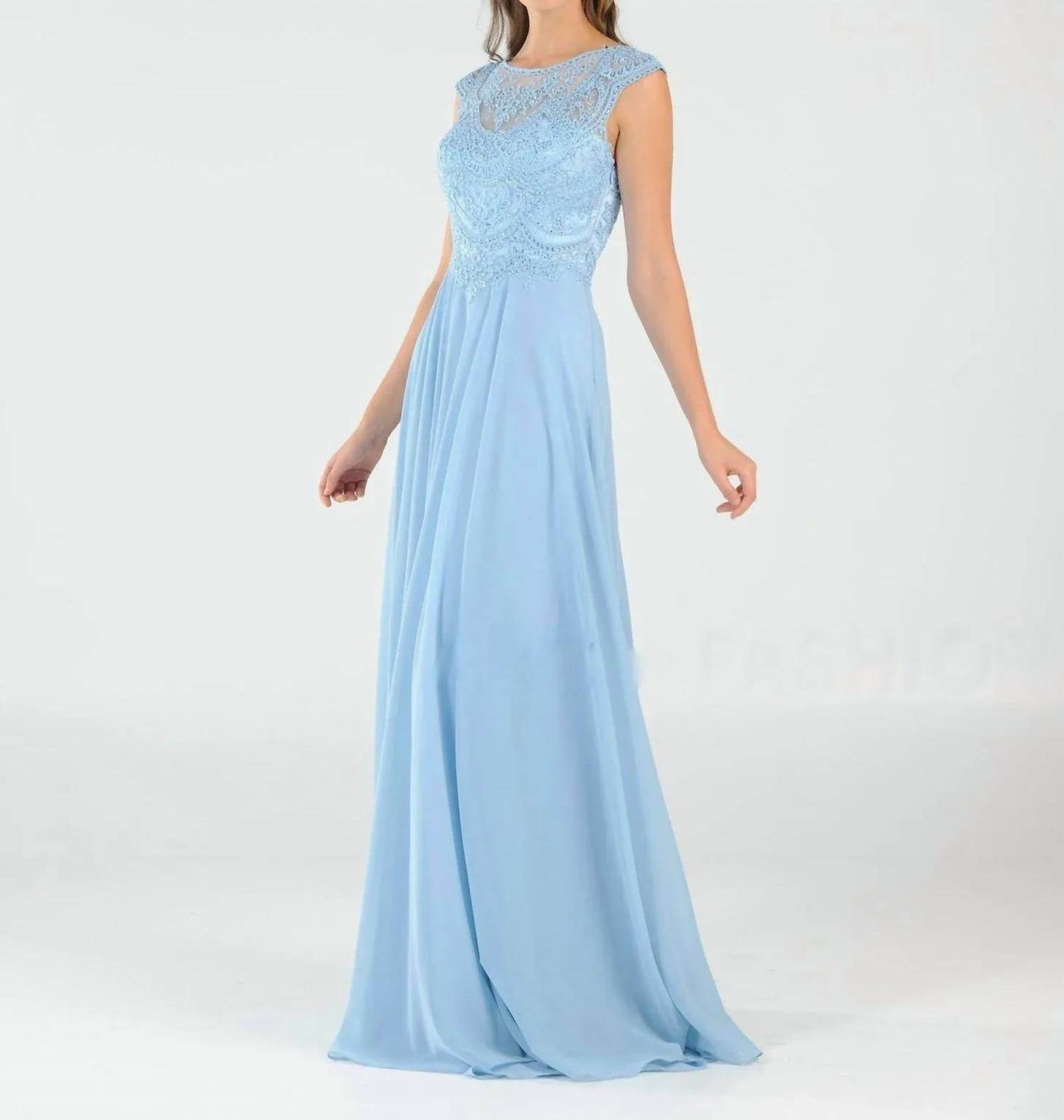 Poly USA - Long Embroidered Cap Sleeve Dress - Rack Hunt