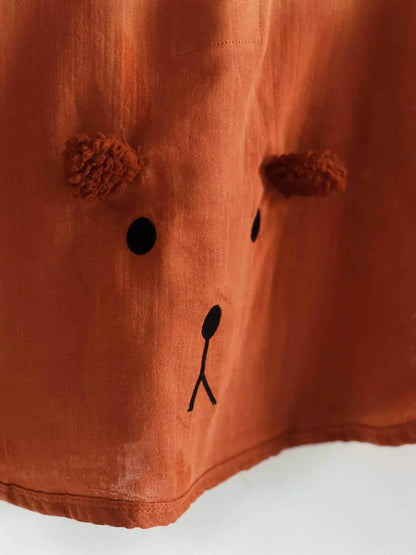Ada Baby - Bear Organic Muslin Poncho For Babies And Toddlers - Rack Hunt