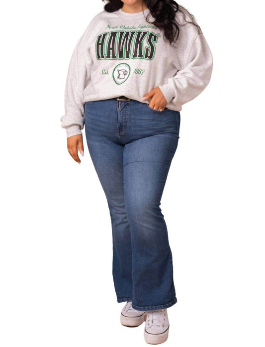 Fan Girl Clothing - Fighting Hawks Vintage Oversized Crew Sweatshirt - Rack Hunt -