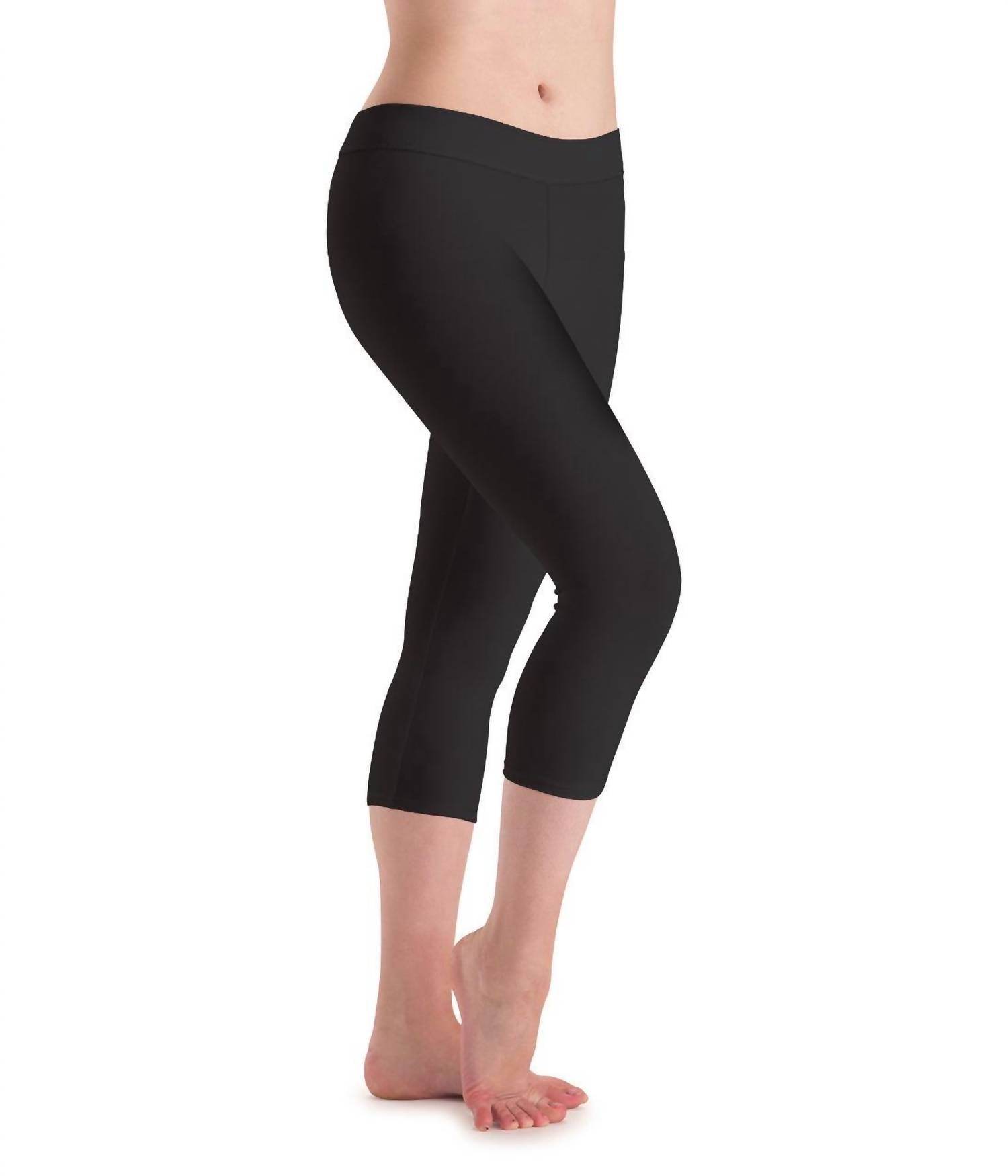 Motionwear - SilkSkyn Flat Waist Capri Leggings - PLUS - Rack Hunt -