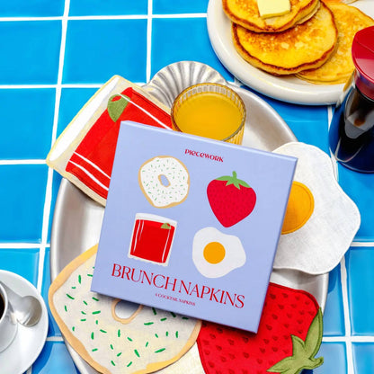 Brunch Cocktail Napkins - Set Of 4