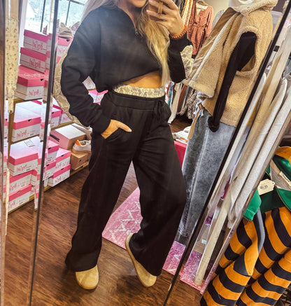 Two Piece Sweter And Pants Set