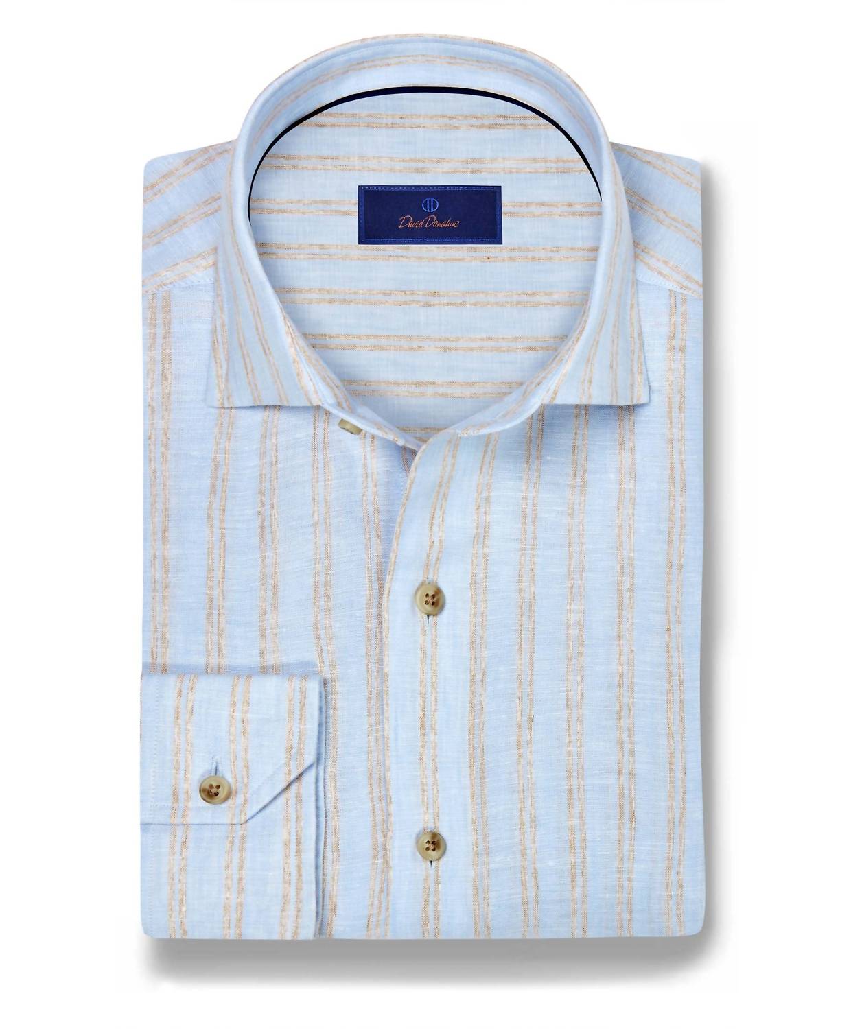 Linen Stripe Sport Shirt
