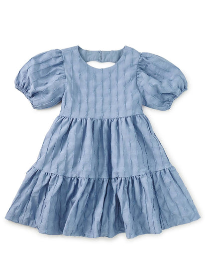 Pleated Heart Back Dress