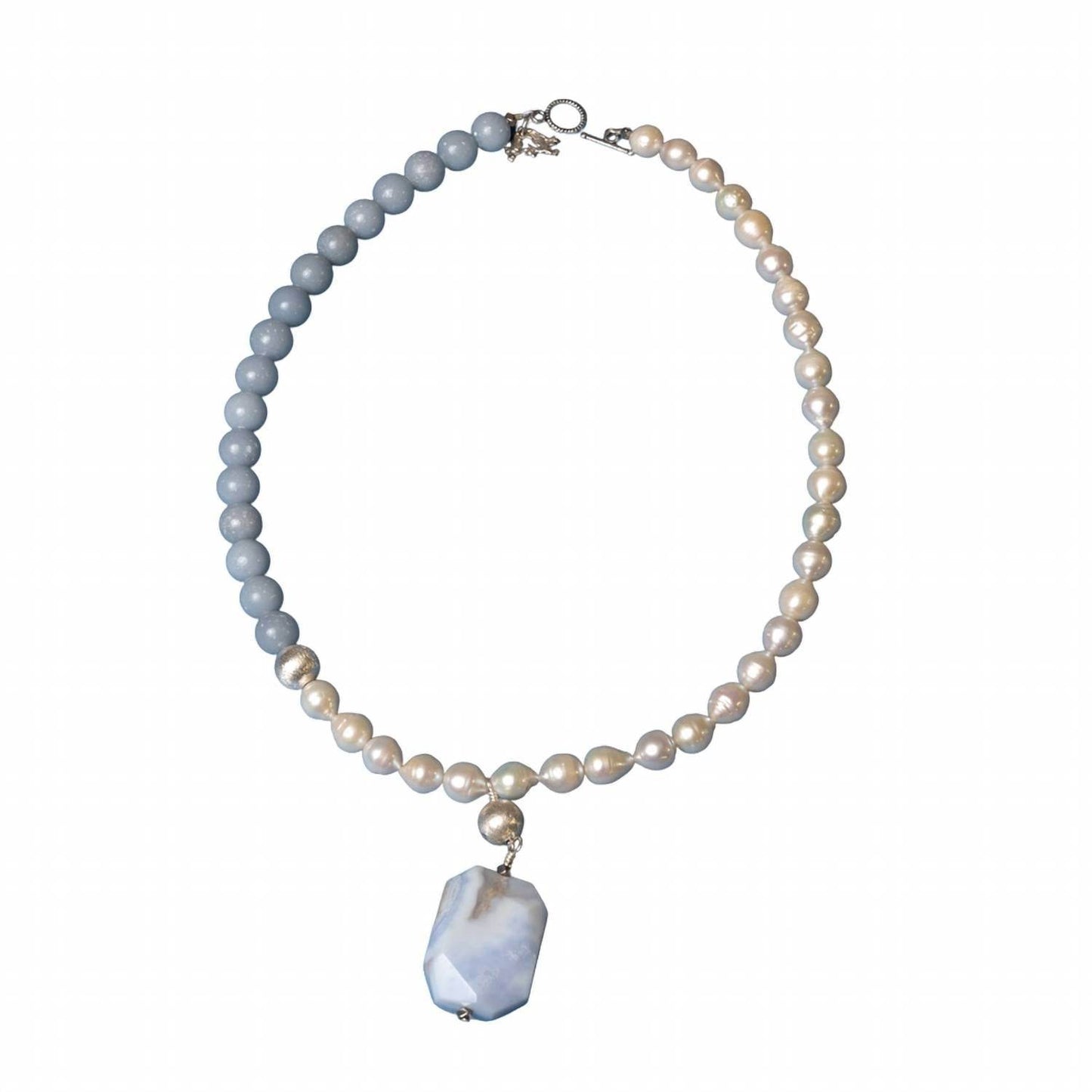 Ali & Bird Jewelry - Jade/pearl Agate Necklace - Rack Hunt -