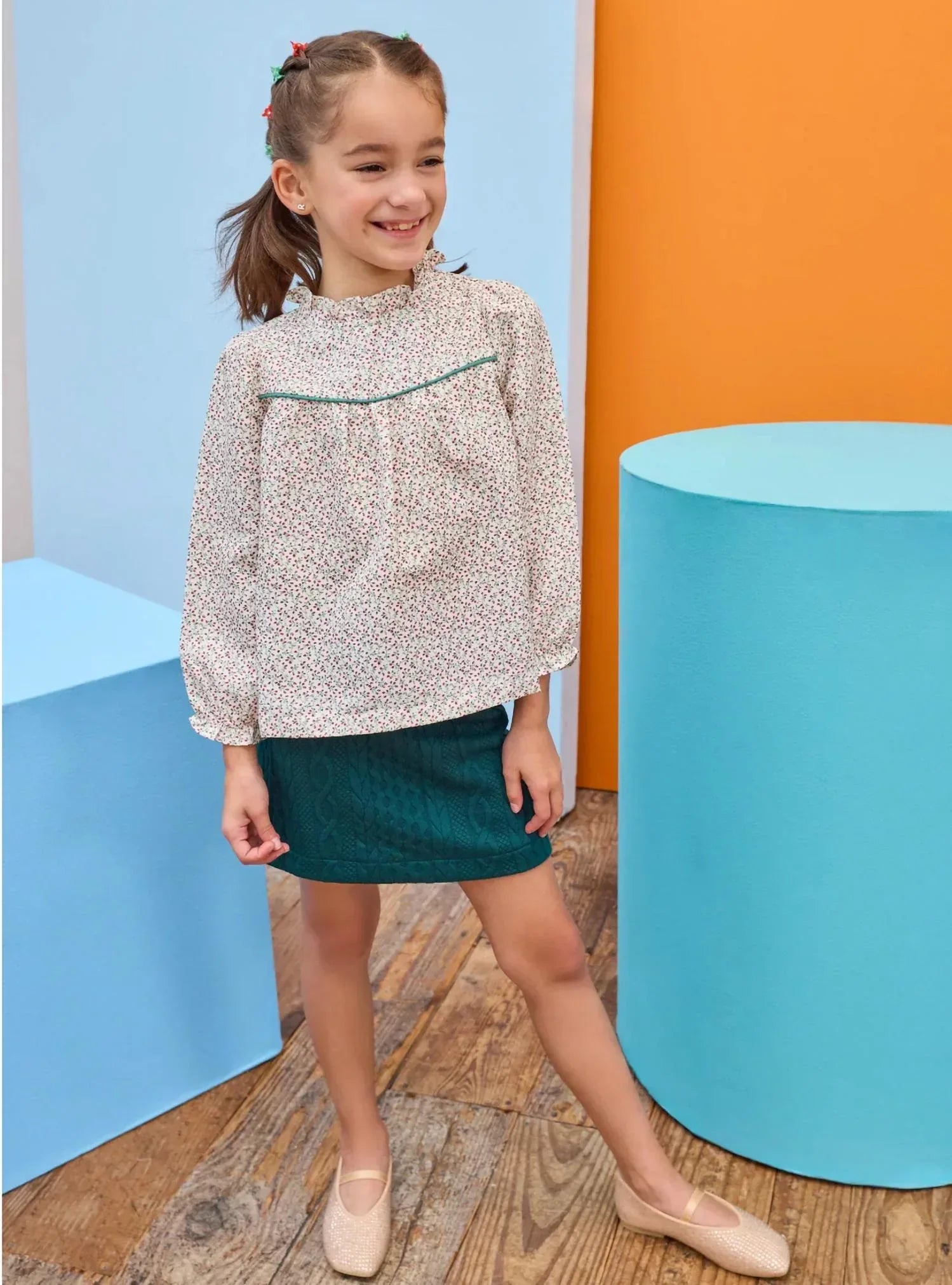 Bisby - Girl's Mccall Middleboro Floral Top - Rack Hunt