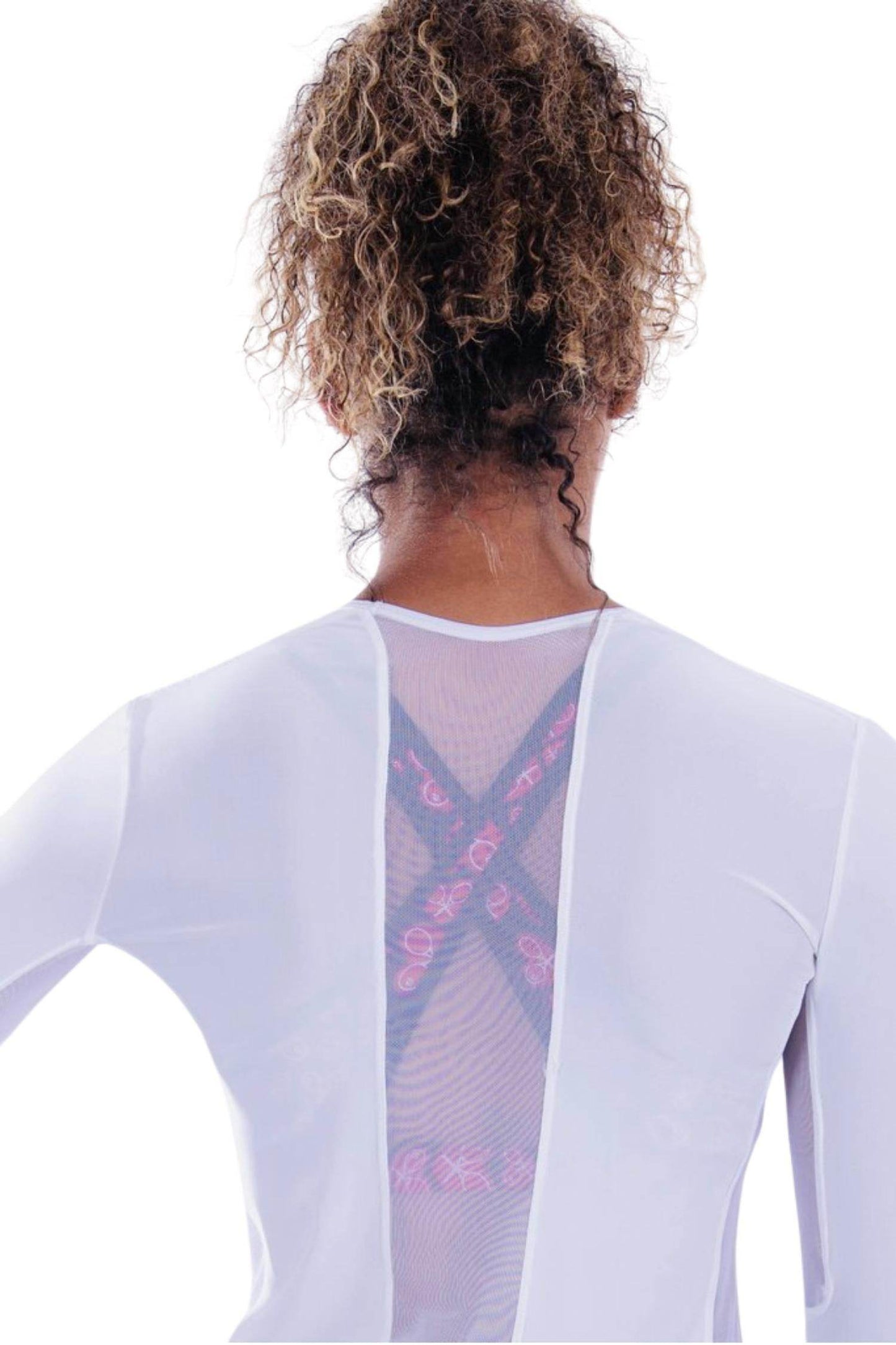 Love Love Tennis - Mesh Long Sleeve Crew Tee - Rack Hunt